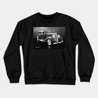 Ford Tudor Sedan 1934 BW Crewneck Sweatshirt